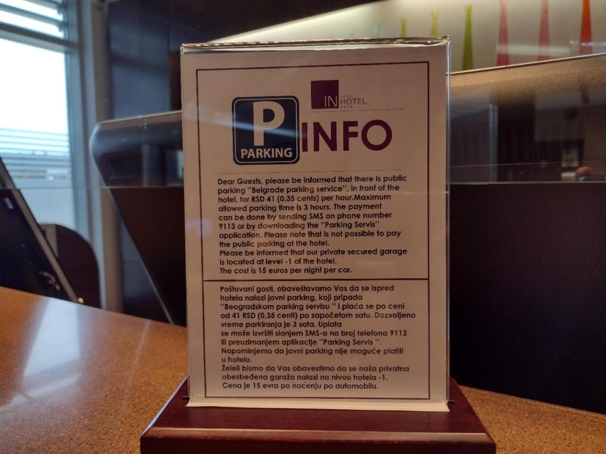 In Hotel Beograd Eksteriør billede